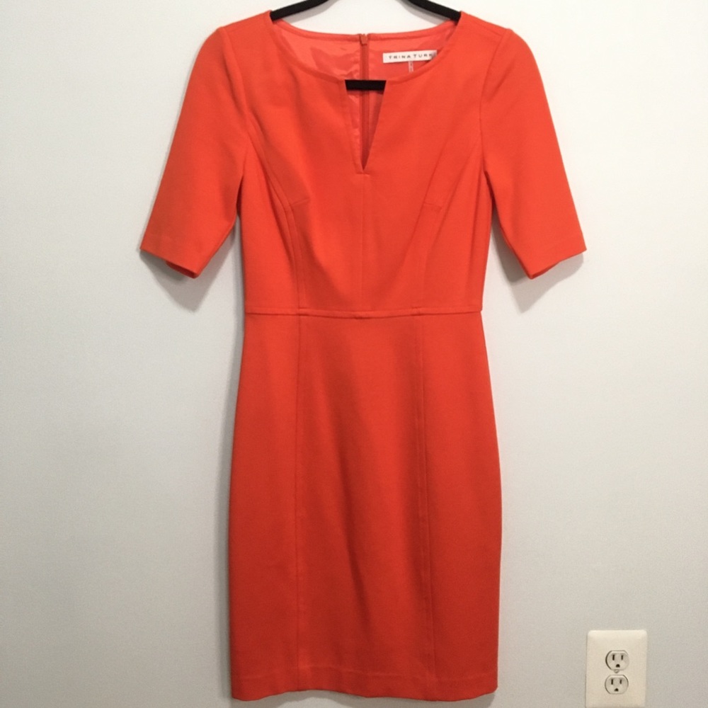 Trina Turk V Neck Sheath sz 2 NWT!
